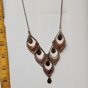 Anju Jewelry Elegant Multicolor Teardrop Necklace